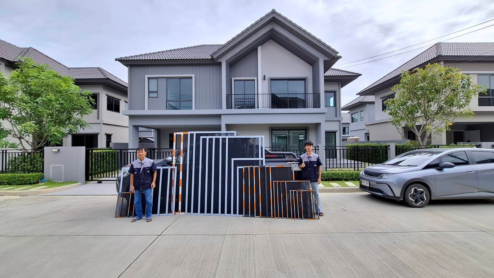 ติดตั้งมุ้งลวดบ้านเดี่ยว